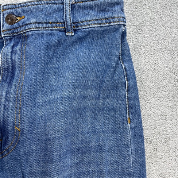 Free People Jeans Women 28 Blue Just Float On Flare High Rise Raw Hem - Picture 5 of 16